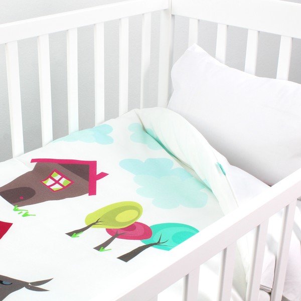 Mazuļu kokvilnas sega un spilvens Mr. Fox Grandma, 100 x 120 cm-image-1