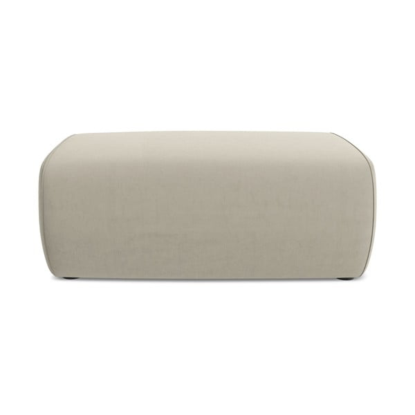 Bēšs samta kāju soliņš Kapua – Makamii