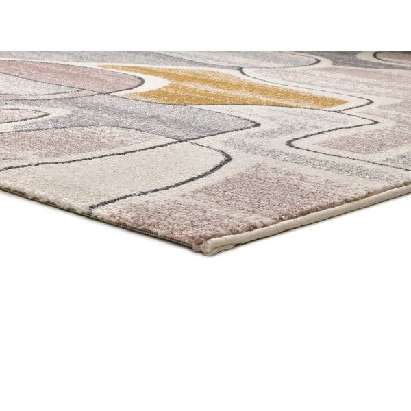 Dzeltens/krēmkrāsas paklājs 135x190 cm Ashley – Universal-image-2