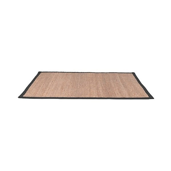 Kaņepju paklājs LABEL51 Black, 140 x 160 cm