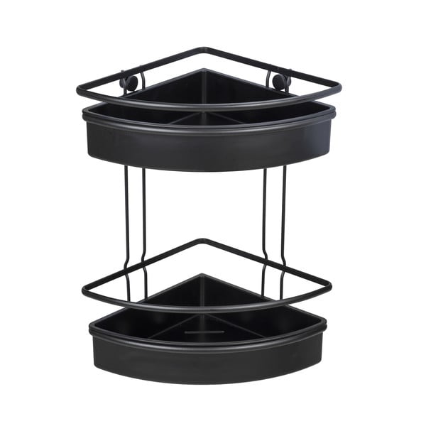 Melns stūra dušas plaukts Wenko Molinella, 30 x 22 cm-image-3