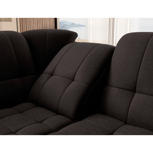 Brūns salokāms/ar uzglabāšanas vietu stūra dīvāns (ar kreiso stūri/L veida) Sado – ELTAP-image-1