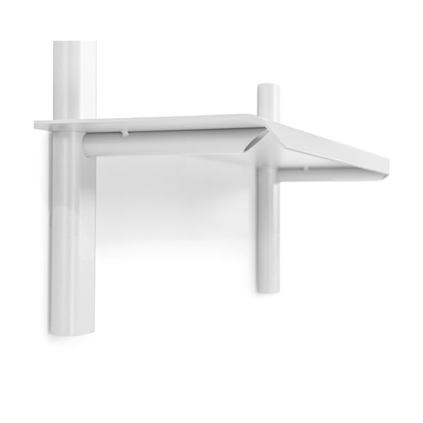 Balts metāla sienas plaukts 60 cm Hola – Spinder Design-image-2