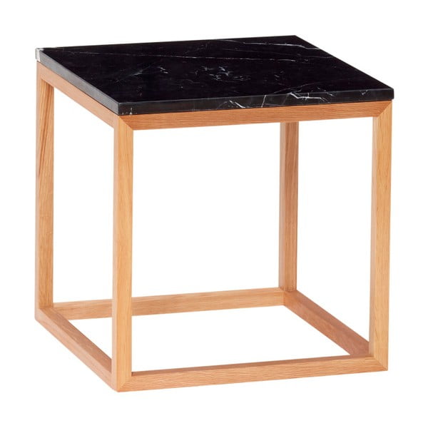 Ozolkoka sānu galdiņš ar melna marmora virsmu Hübsch Gedda