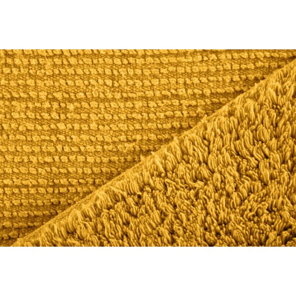 Okera dzeltens vannas istabas paklājs 100x60 cm Riva – Tiseco Home Studio-image-2