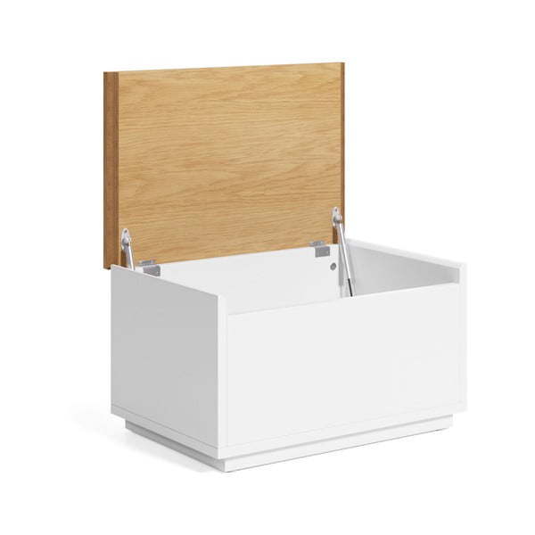 Dabīga toņa lāde ar ozolkoka imitāciju 60x35 cm Abilen – Kave Home-image-2