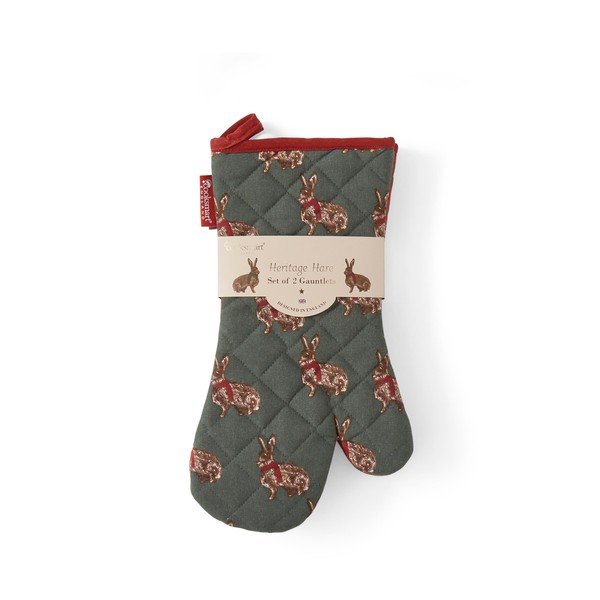 Kokvilnas virtuves cimdi (2 gab.) Heritage Hare – Cooksmart ®
