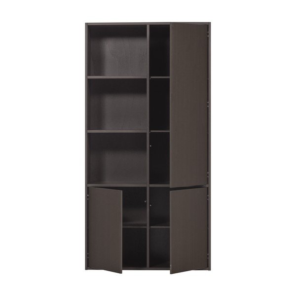 Tumši brūns priedes masīvkoka modulārais skapis 108x215 cm Meggy – WOOOD-image-4