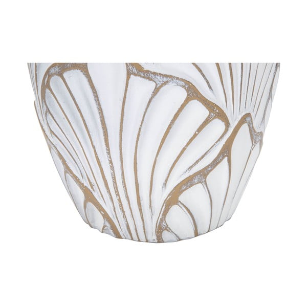 Balta polirezīna augsta vāze 55 cm Panama – Mauro Ferretti-image-3