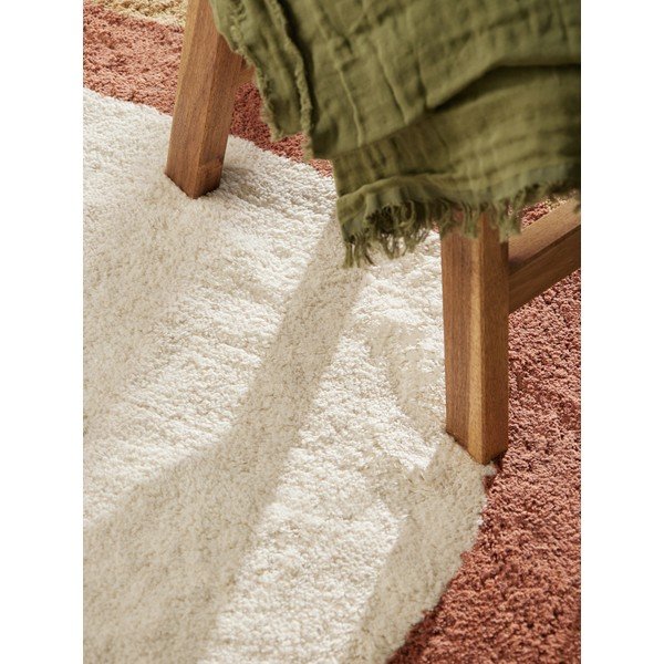 Krēmkrāsas mazgājams/ar rokām darināts kokvilnas bērnu paklājs 140x200 cm Snuggle Riva – Hanse Home-image-4