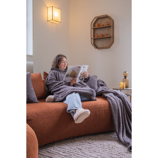 Mikroplīša dekoratīvais spilvens 45x45 cm Cocoon – Tiseco Home Studio-image-1