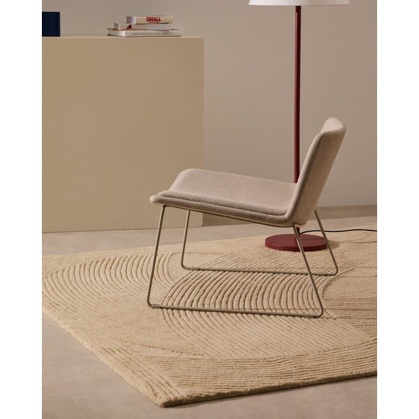 Bēšs atpūtas krēsls Zahara – Kave Home-image-1