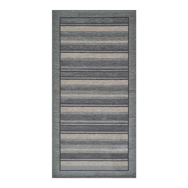 Pelēks paklājs Floorita Velour, 55 x 190 cm
