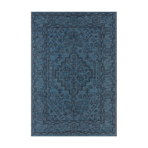 Tumši zils āra paklājs NORTHRUGS Tyros, 70 x 140 cm