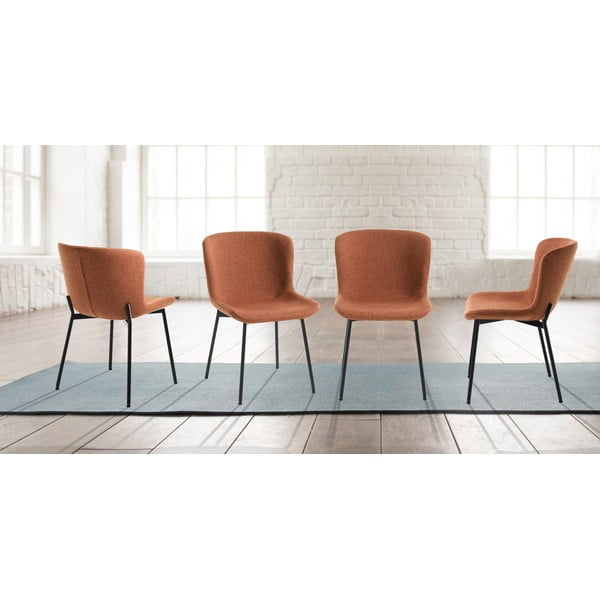 Oranži pusdienu krēsli (2 gab.) Snug – Tomasucci-image-2