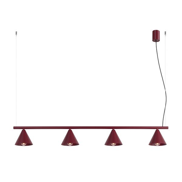 Bordo tērauda piekaramā lampa Zylo – Sollux