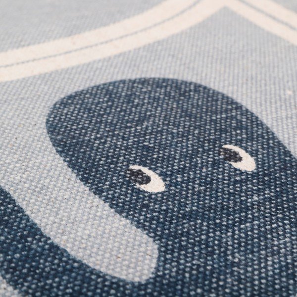 Ar rokām darināts bērnu kokvilnas paklājs Nattiot Little Deep Blue, ø 120 cm-image-4