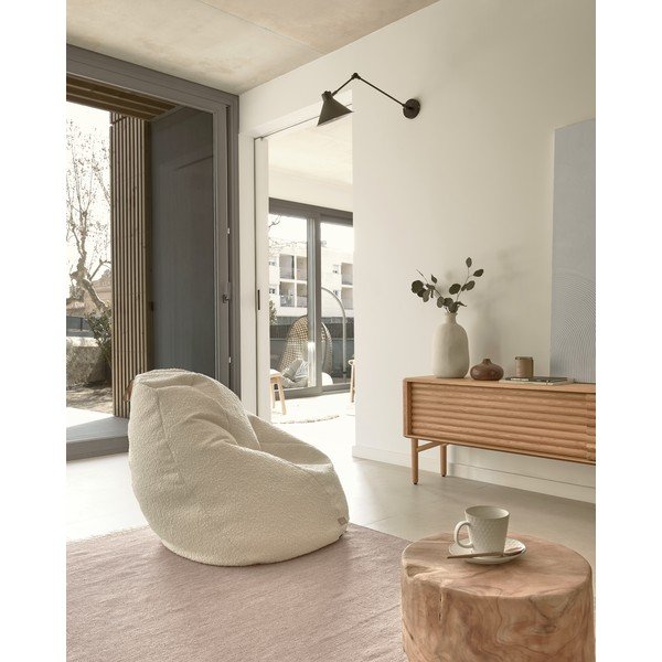 Balts sēžammaiss Kave Home Vicka, ø 70 cm-image-4