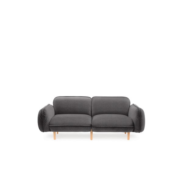 Tumši pelēks dīvāns no buklē auduma 188 cm Bean – EMKO