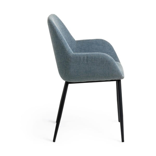 Zils polsterēts ēdamistabas krēsls Konna – Kave Home-image-4