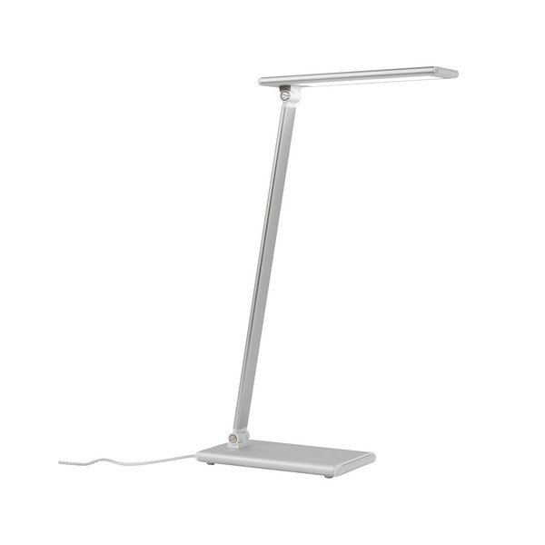 Sudraba galda lampa ar LED apgaismojumu SULION Hawking