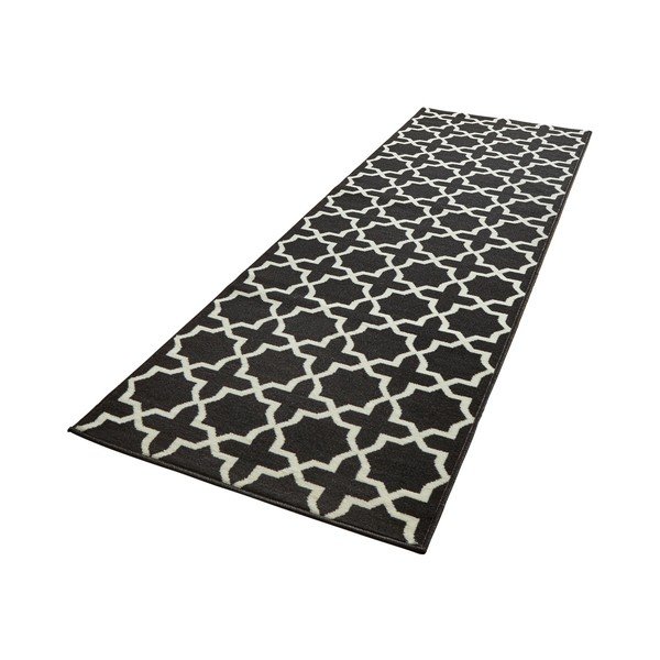 Melnbalts paklājs Hanse Home Basic Glam, 80 x 350 cm-image-2