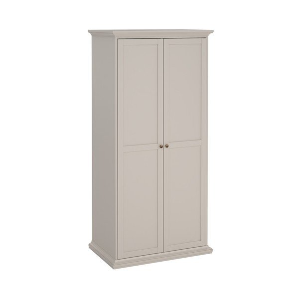 Krēmkrāsas drēbju skapis 96x201x60,5 cm Paris – Tvilum