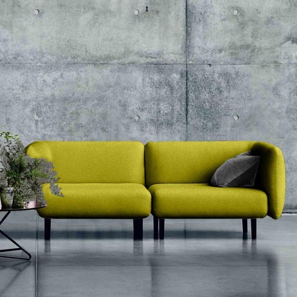 Dzeltens dīvāns Softline Elle, 230 cm-image-2