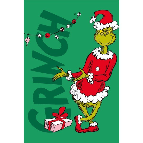 Zaļa bērnu sega no mikroflaneļa 100x150 cm Grinch – Jerry Fabrics