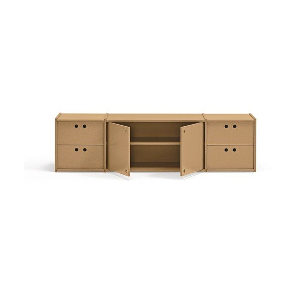 Dabīga toņa TV galdiņš 157x42x40 cm Wally – Teulat-image-2