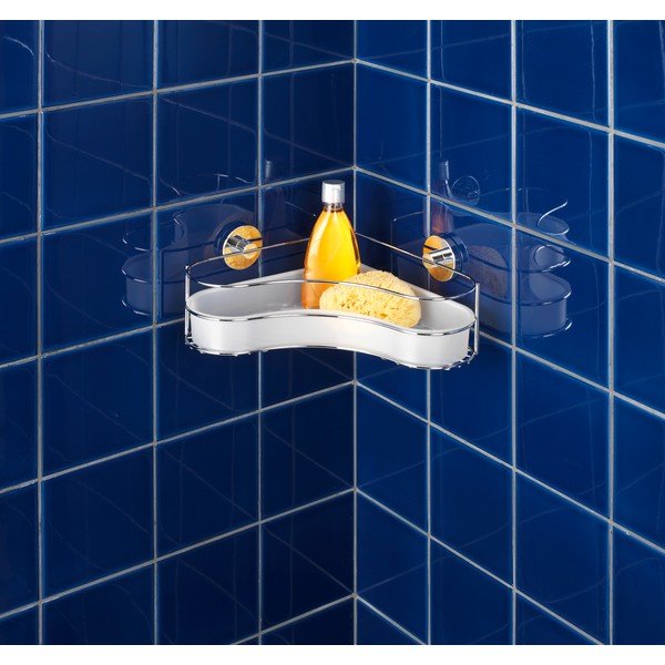 Pašturošais stūra plaukts ar bļodu Wenko Vacuum-Loc Milazzo, slodze līdz 33 kg-image-1