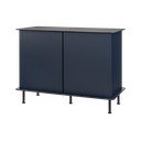 Tumši zila kumode ar caurumu vadiem 120x88x50 cm Suumo – noo.ma