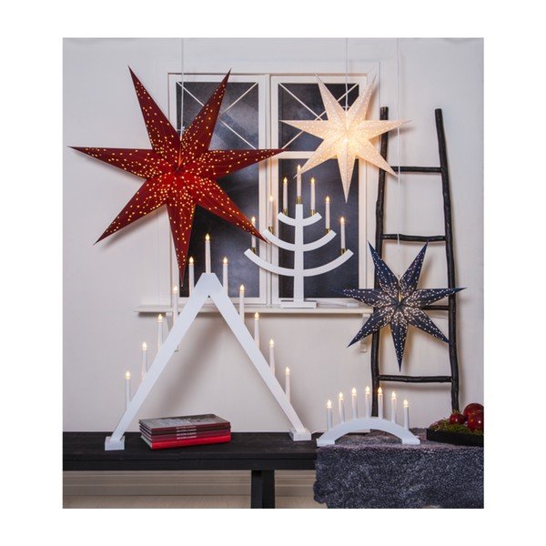 Balts Ziemassvētku LED svečturis Star Trading Trill-image-4