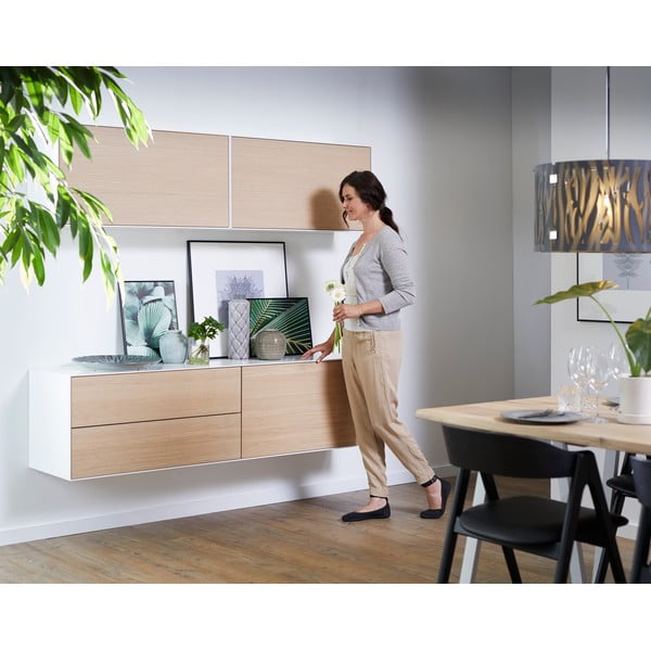 Zema kumode ar ozolkoka dekoru (2 gab.) 180x46 cm Edge by Hammel – Hammel Furniture-image-1