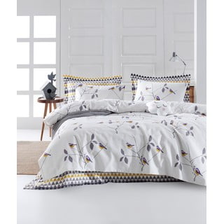 Balts kokvilnas pārklājs divguļamai gultai 200x235 cm Pavlina – Mijolnir