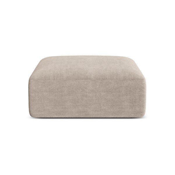 Gaiši brūns velveta kāju soliņš Campi – Cosmopolitan Design-image-1