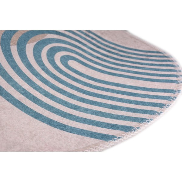 Zils/pelēks apaļš paklājs ø 100 cm – Vitaus-image-2