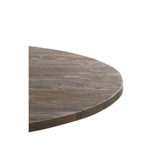 Melns/tumši brūns apaļš ēdamgalds ar akācijas koka galda virsmu ø 120 cm Turi – Light & Living-image-4