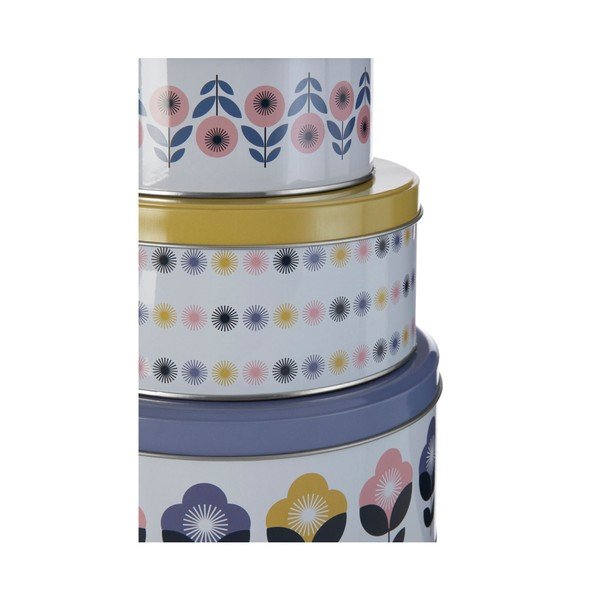 Metāla uzglabāšanas kastes ar vāku (3 gab.) Joni – Premier Housewares-image-3