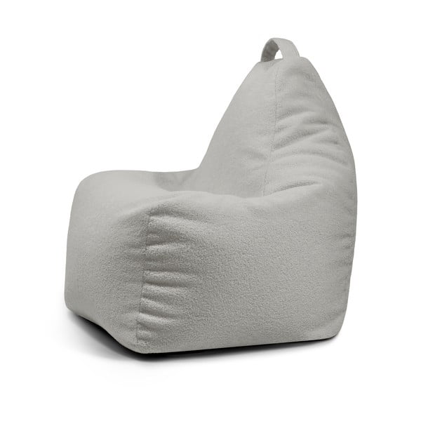 Gaiši pelēks sēžammaiss no buklē auduma Play Amuse – SLOWDOWN