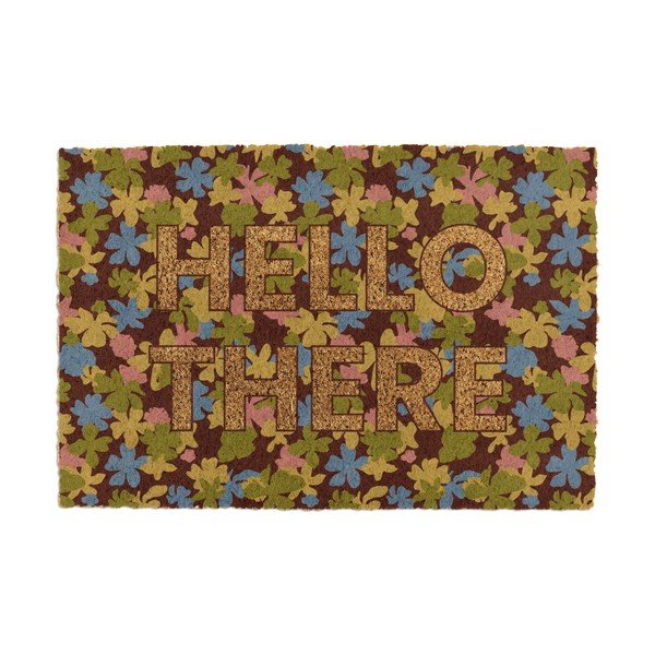 Kokosšķiedras kājslauķis 40x60 cm Hello There – Artsy Doormats