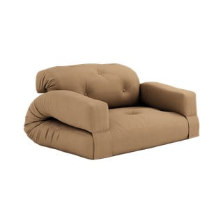 Brūns izvelkamais dīvāns 140 cm Hippo – Karup Design