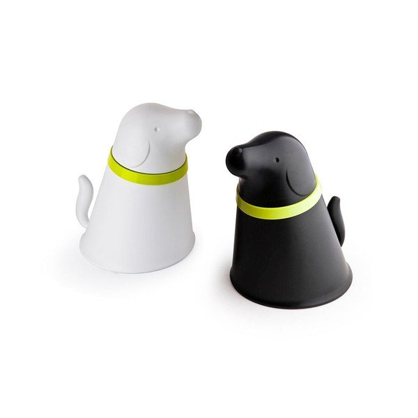 Melna bļoda ar pārtikas paliktni Qualy&CO Pupp-image-2