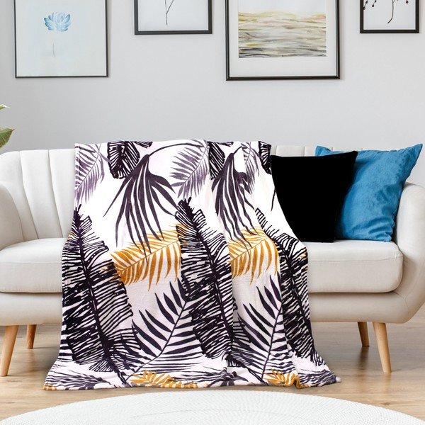 Mikrošķiedras sega DecoKing Jungle Fern, 150 x 200 cm-image-1