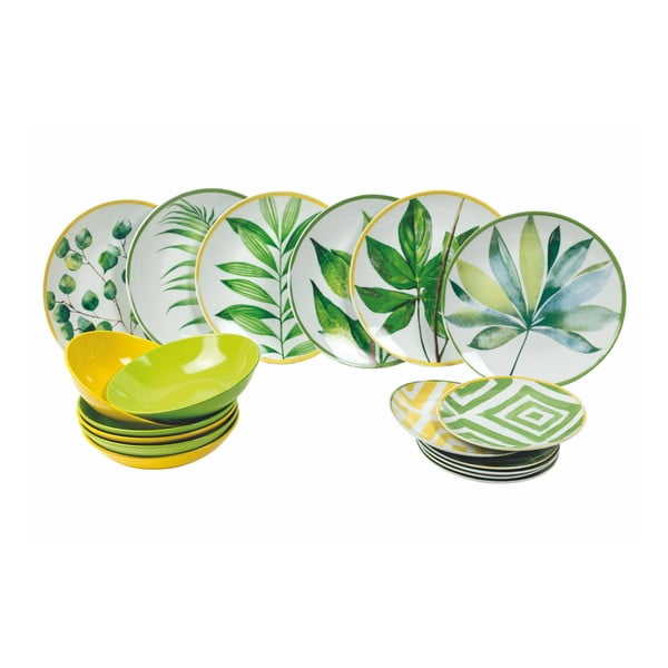 Porcelāna/keramikas pusdienu komplekts (18 gab.) Oriental Botanique – VDE Tivoli 1996