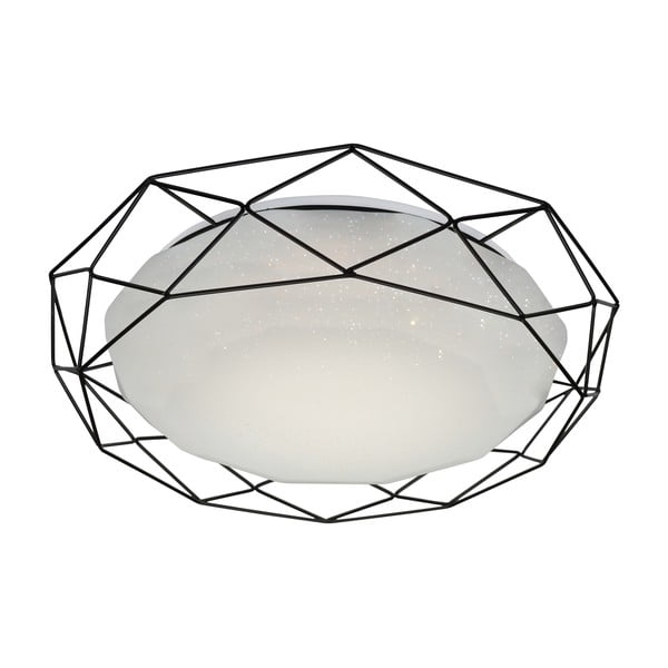 Balta LED griestu lampa ar metāla abažūru 43x43 cm Sven – Candellux Lighting