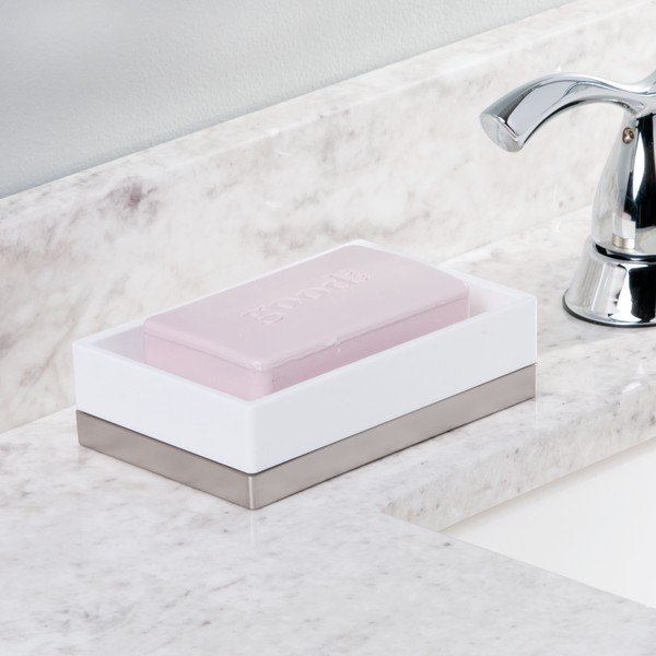 Balts ziepju trauks iDesign Clarity, 13 x 8 cm-image-1