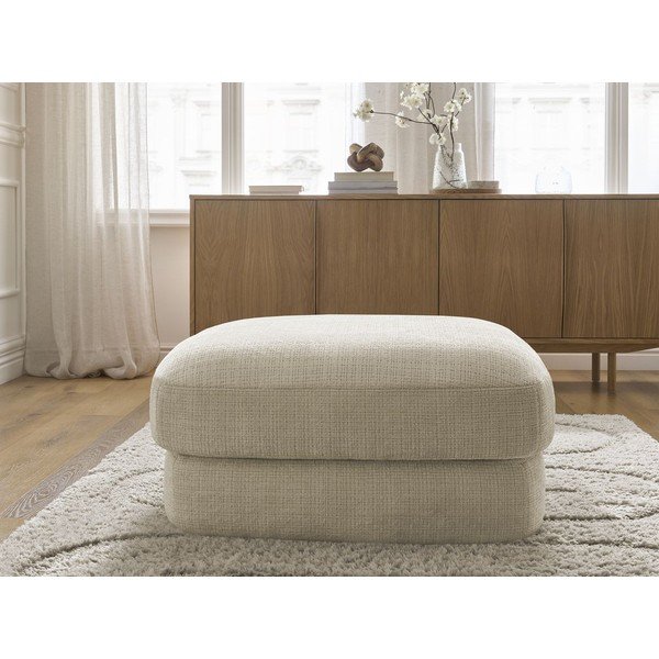 Bēšs kāju soliņš no šenila auduma Leonore – Bobochic Paris-image-3