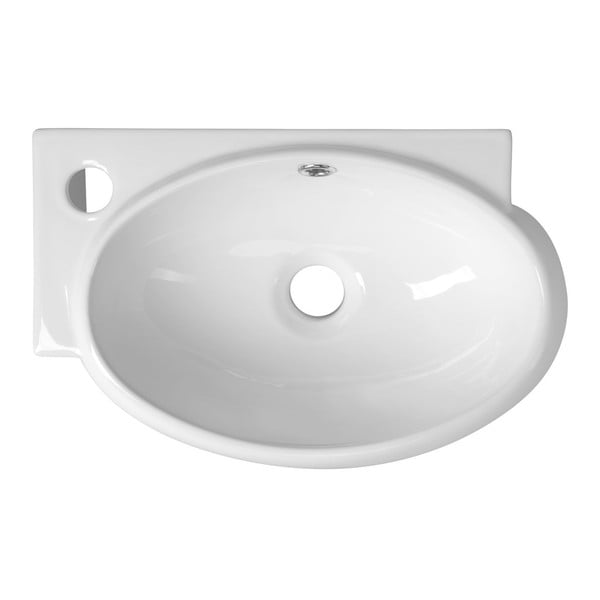 Balta keramikas tualetes izlietne 43x28,5 cm Ribera – Sapho-image-3