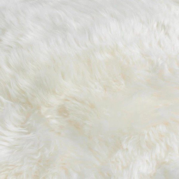 Balts aitādas paklājs Native Natural Sheep, 60 x 120 cm-image-3